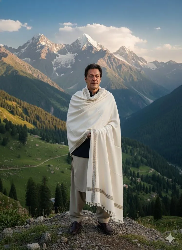 1 Pc Men's Pashmina Wool Zari Shawl