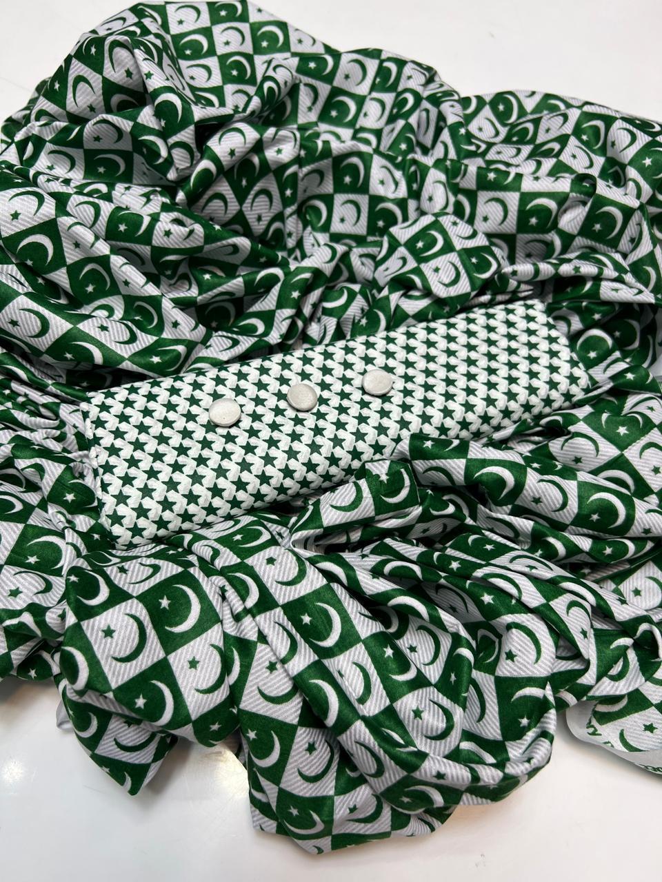 2 Pcs Women's Unstitched Printed Suit