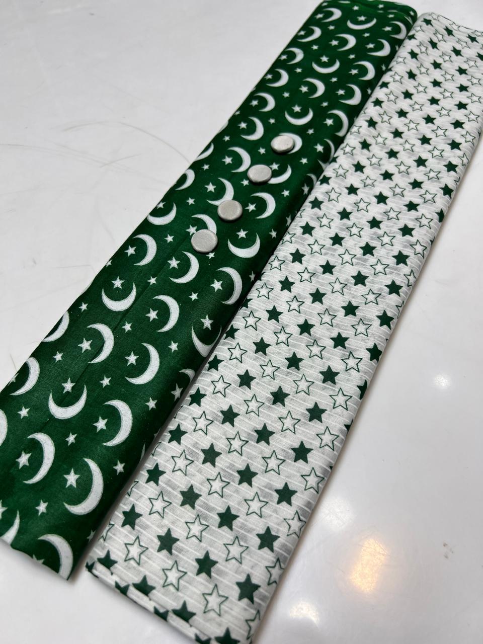 2 Pcs Women's Unstitched Printed Suit