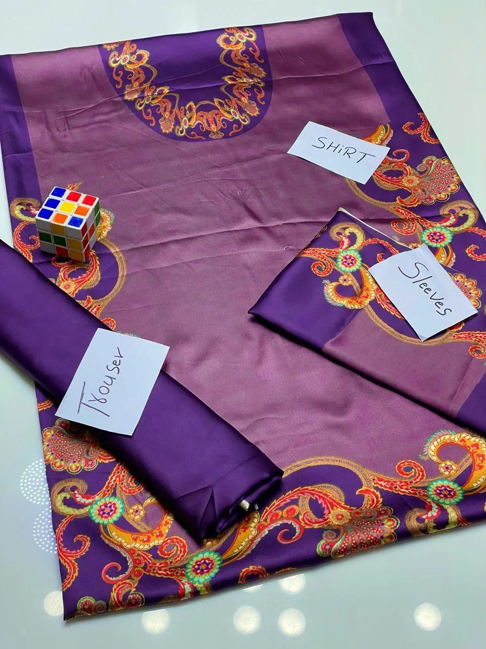 2 Pcs Women's Unstitched Digital Print Suit