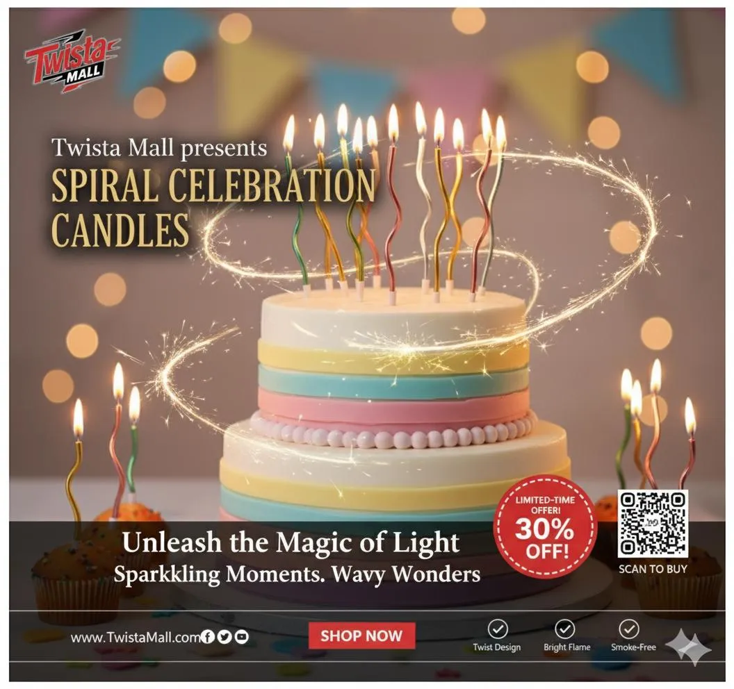 Birthday Candles Pack Of 6