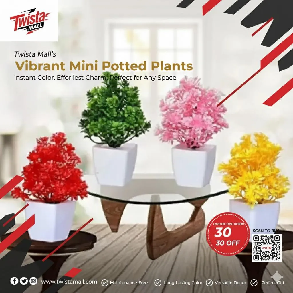 4 Pcs Planter Set 