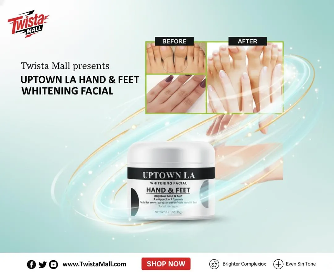 Uptown La Whitening And Brightening Hand And Foot Cream