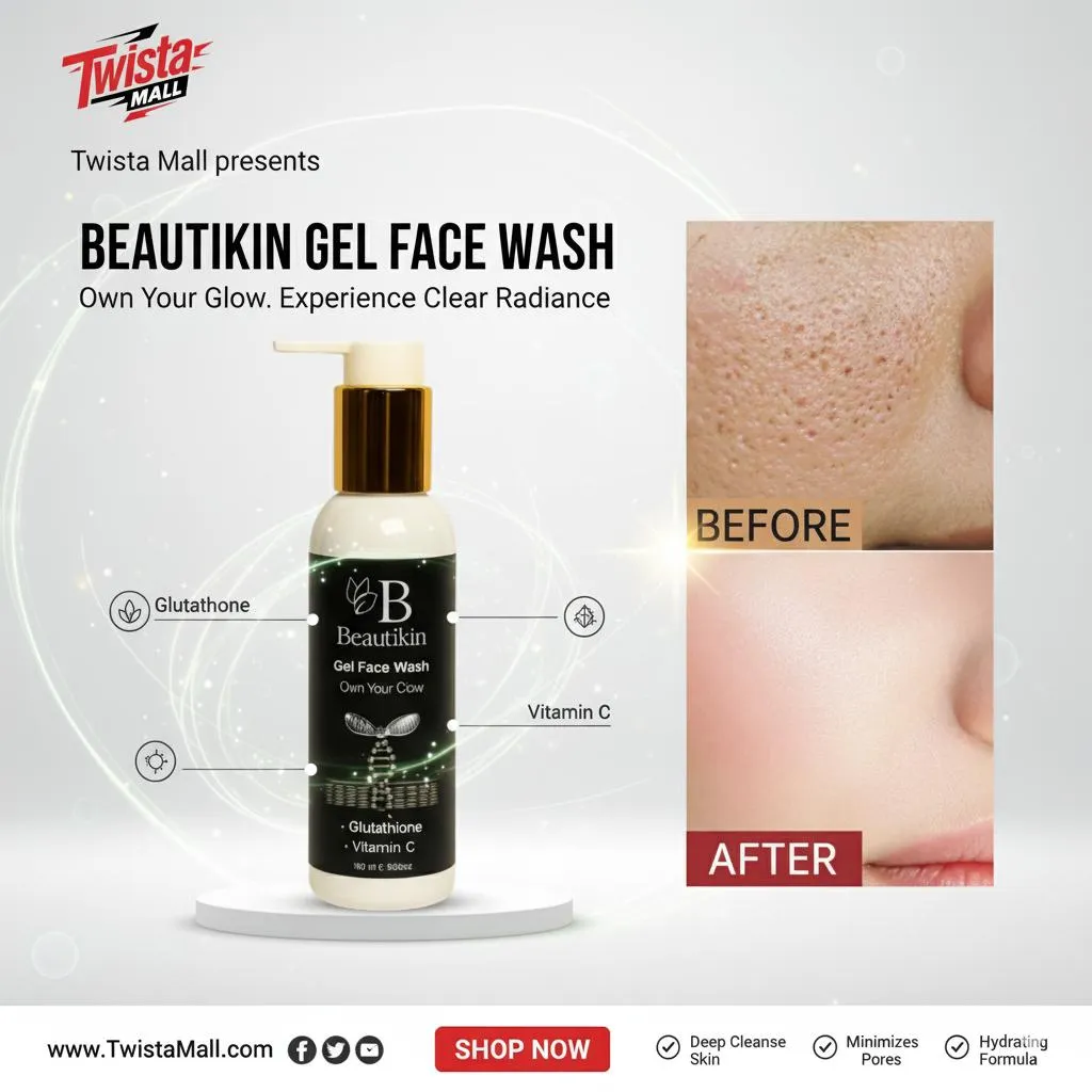 Beautikin Whiting Glow Gel Face Wash
