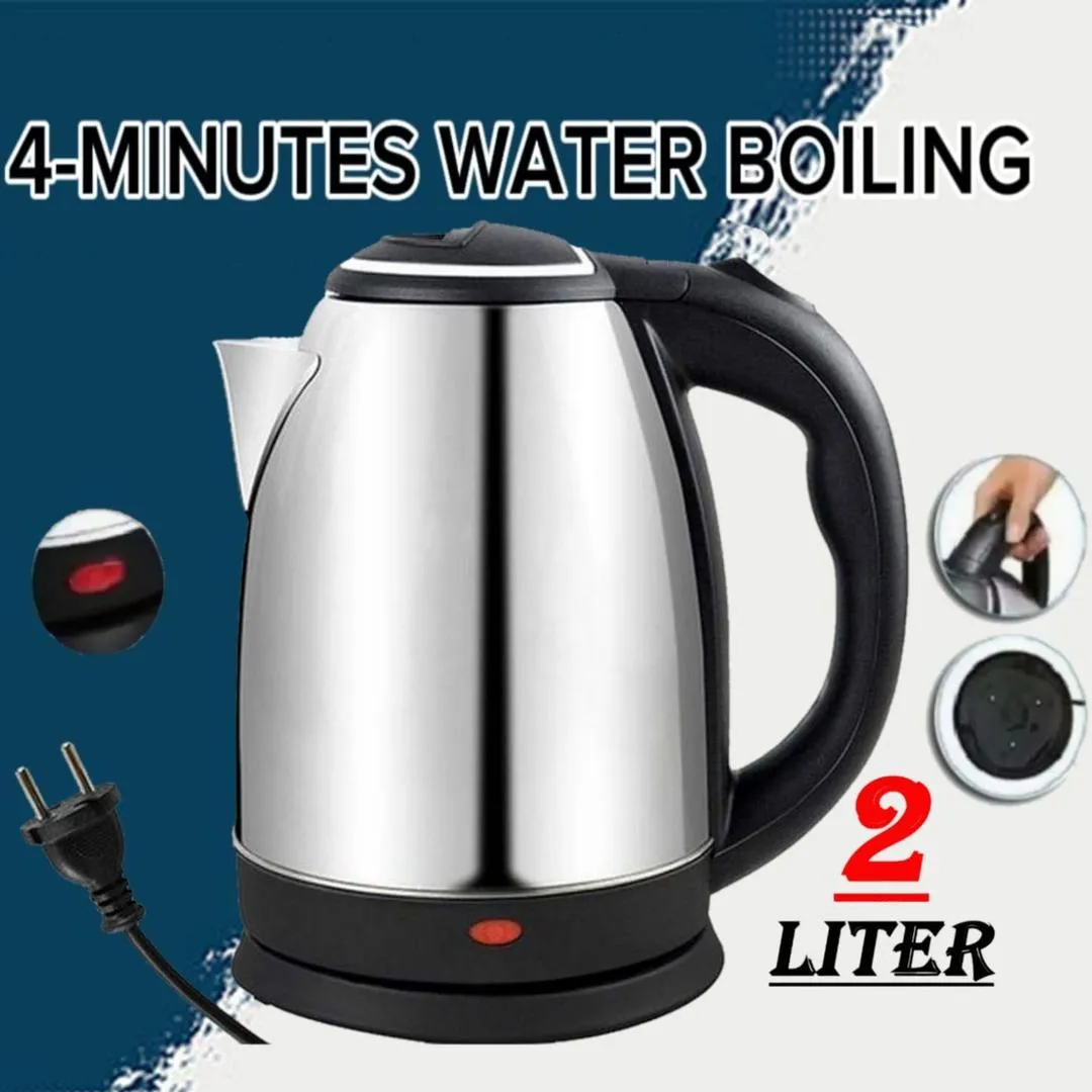 Multifunctional Electric Kettle - 1 Pc Black Stainless Steel, Quick Rising