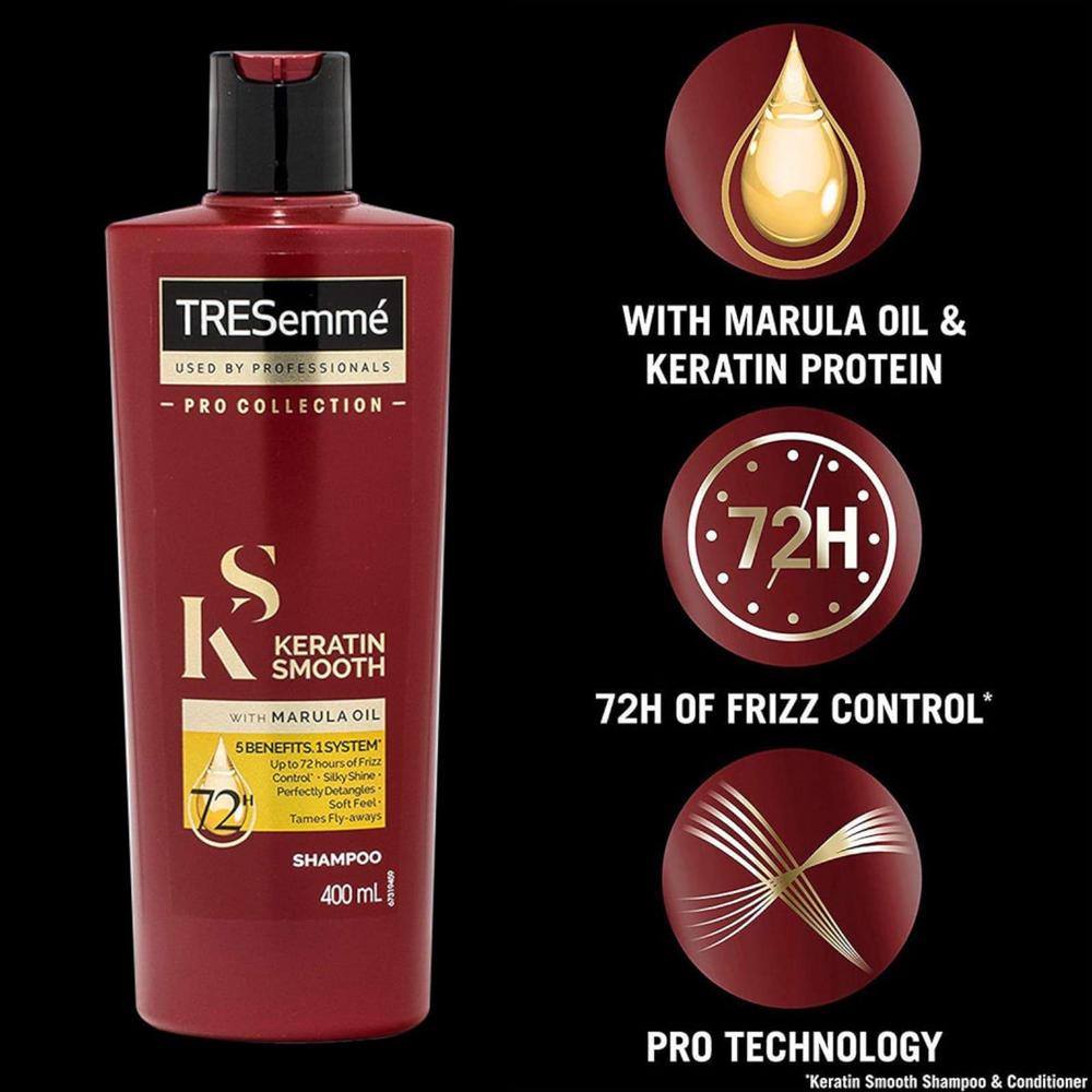 Keratin Smooth Hair Shampoo, 400ml