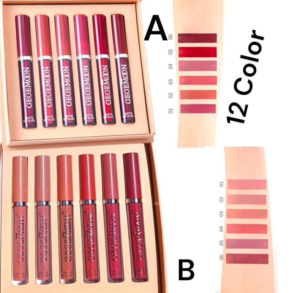 12 Colors Long Lasting Velvet Liquid Lipsticks