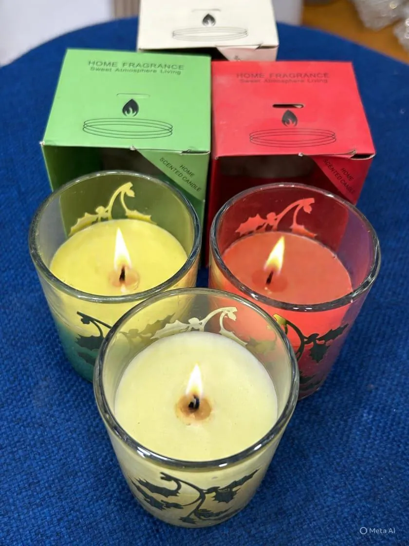 Enchanting Unscented Candle - 1 Pc for Home Decor and Relaxation