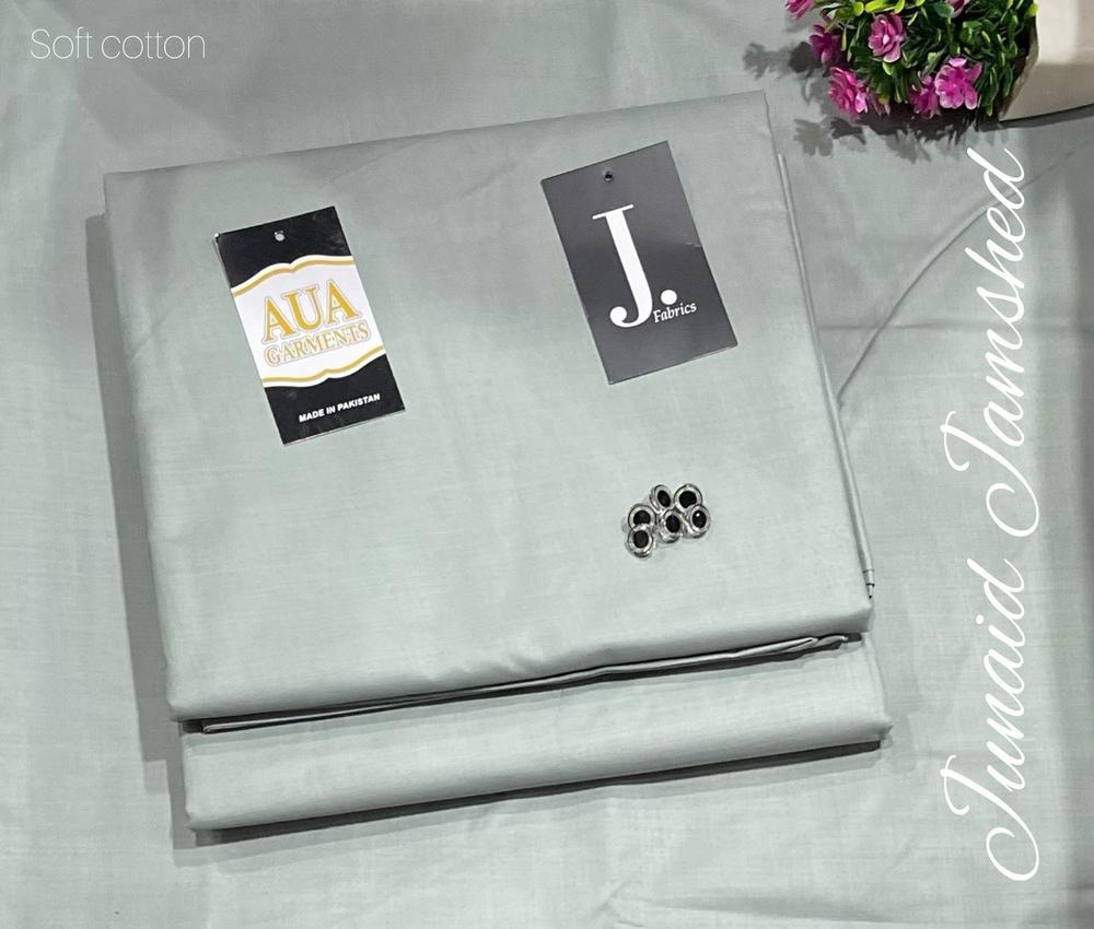 Men's Unstitched Cotton Plain Suit