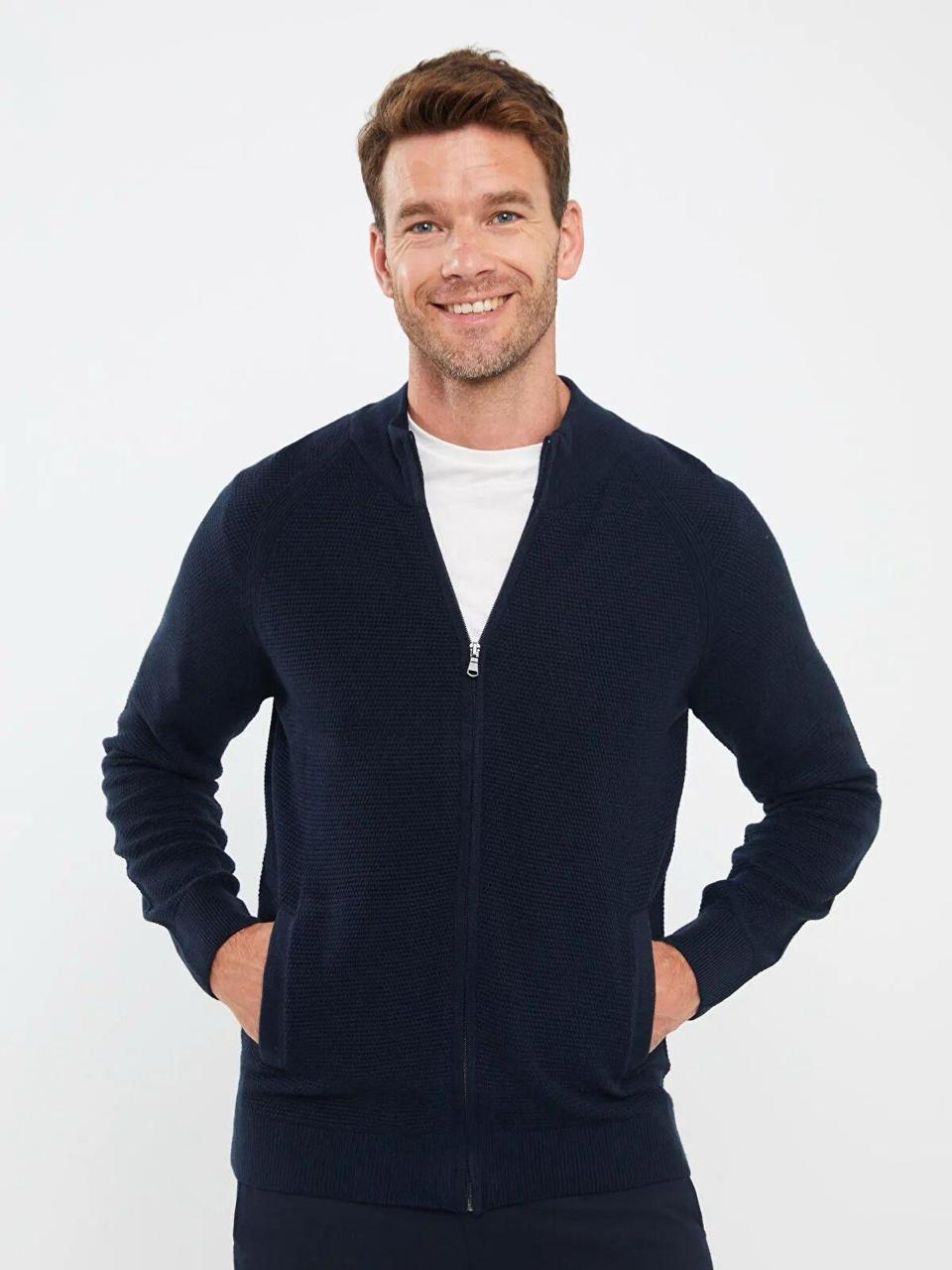 1 Pc Men's Fleece Plain Zipper Track Suit