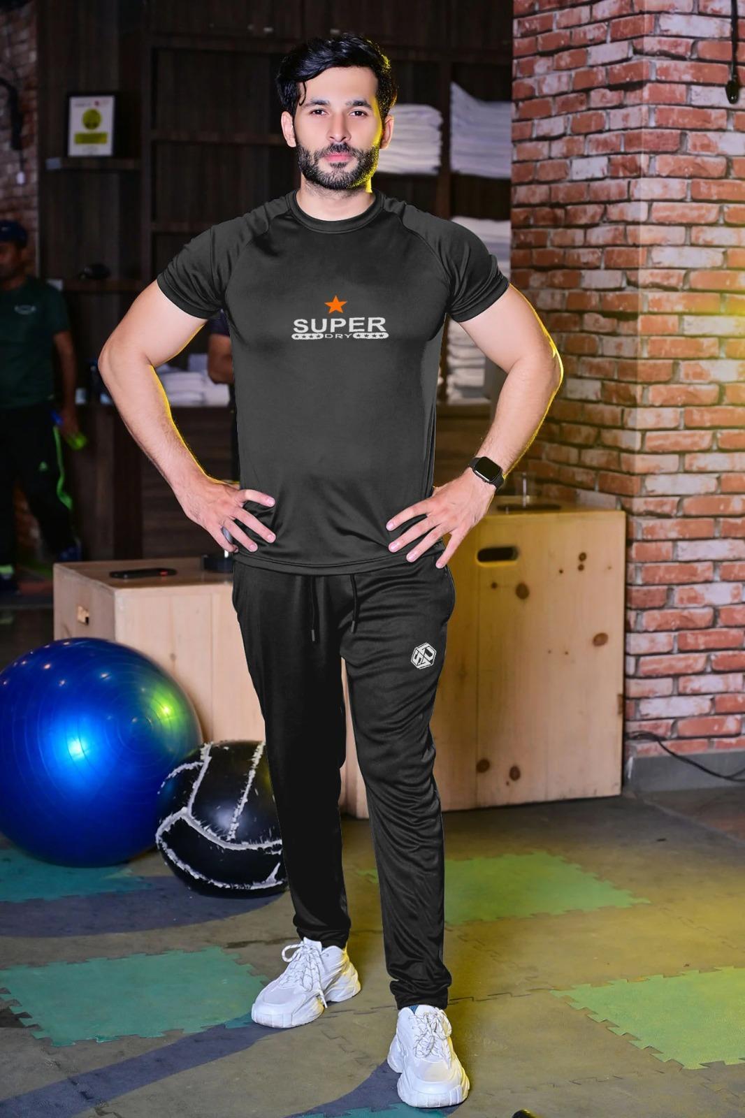 2 Pcs Men's Dri Fit Printed Track Suit