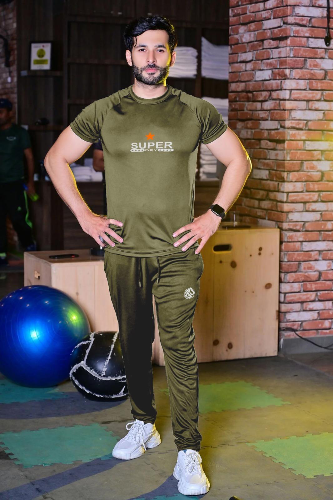 2 Pcs Men's Dri Fit Printed Track Suit