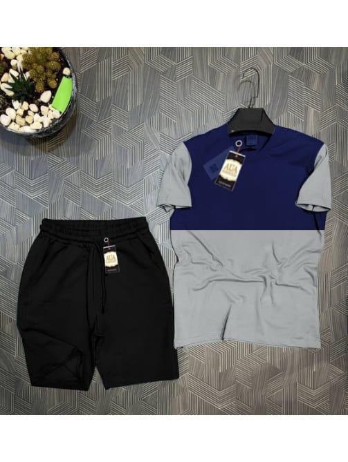 2 Pcs Men's Jersey Graphic Sublimation T-Shirt & Shorts Tracksuit