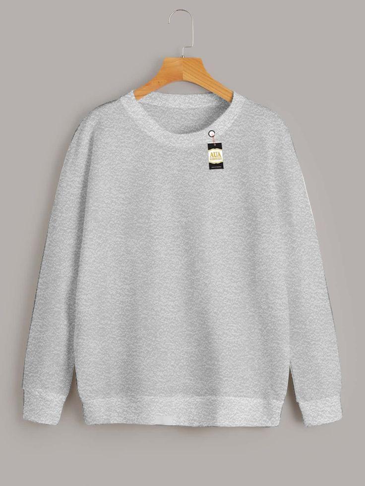 1 Pc Women's Stitched Plain Sweat Shirt