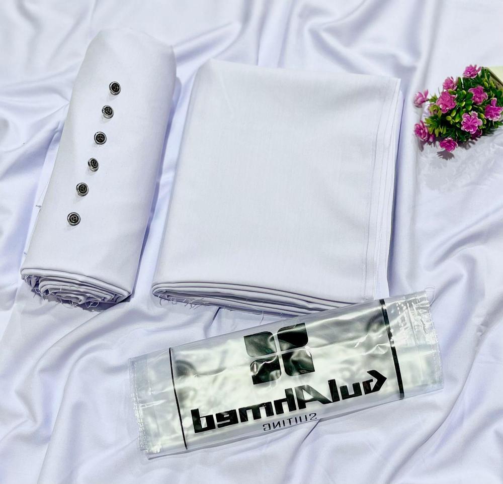 Men's Unstitched Wash And Wear Plain Suit