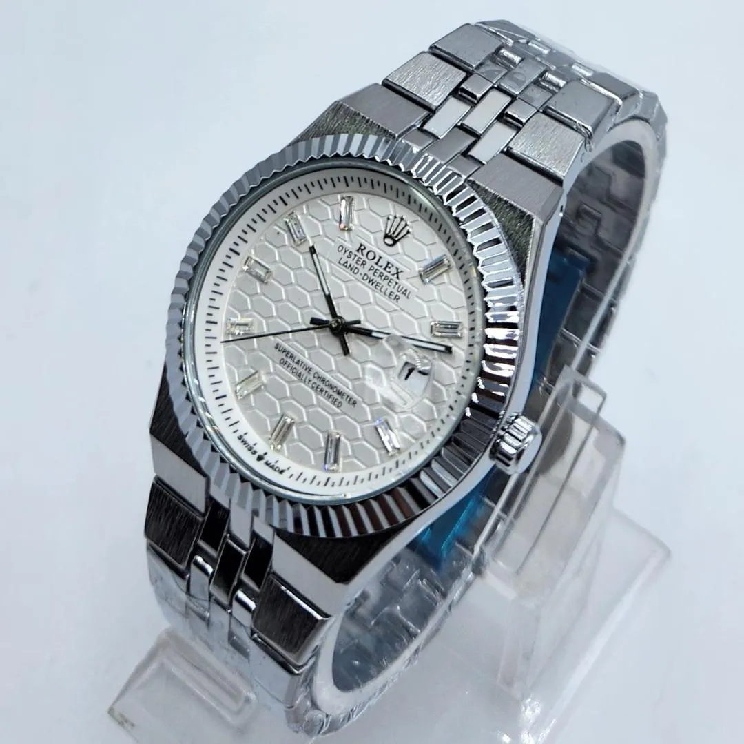 Men's 'LAND-DWELLER' - White Dial Quartz Watch