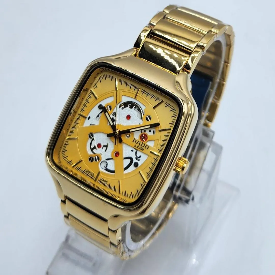  Jubilé Gold-Tone Skeleton Dial Quartz Watch (Tungsten Steel