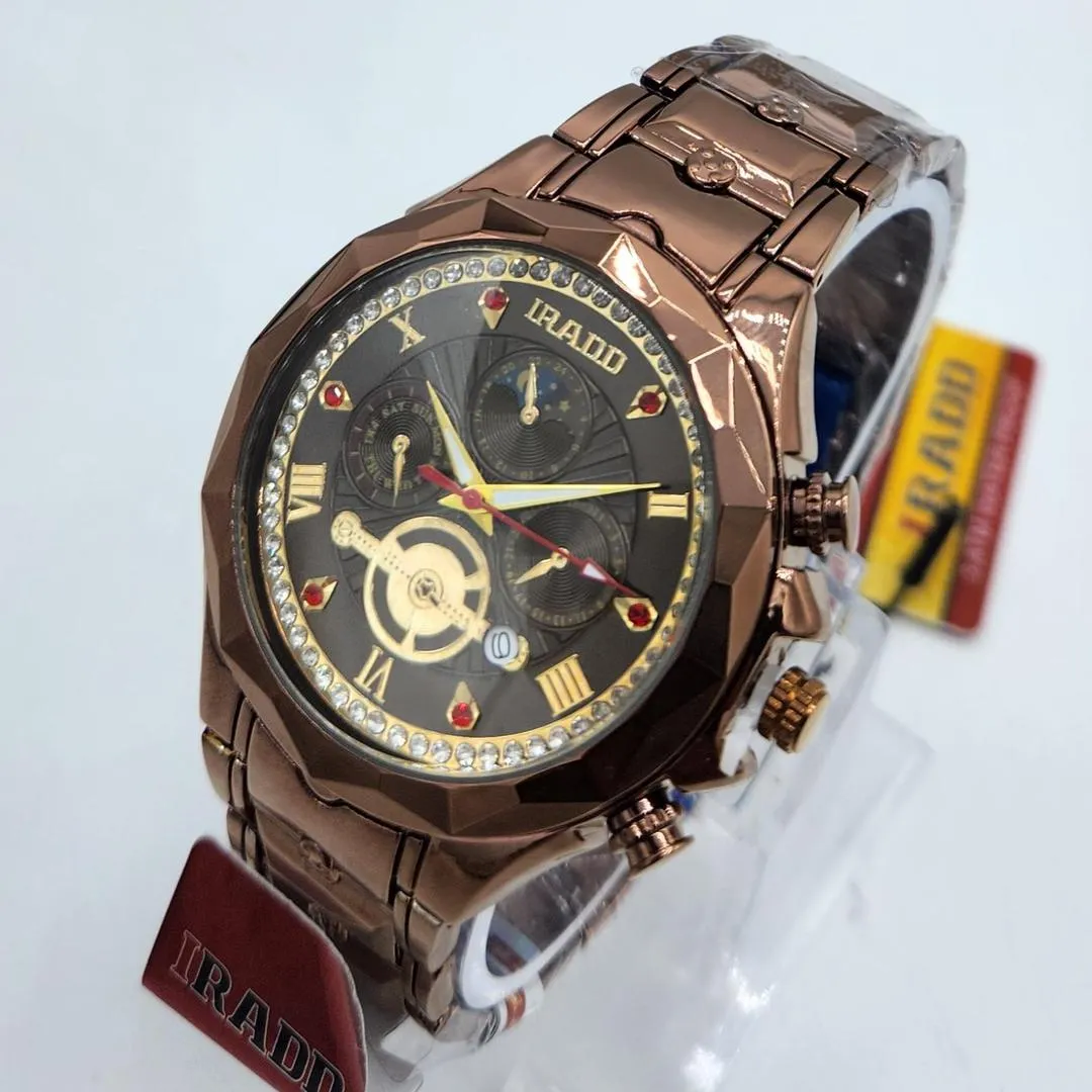 IRADD Men's Rose Gold Tone Multifunction Quartz Watch