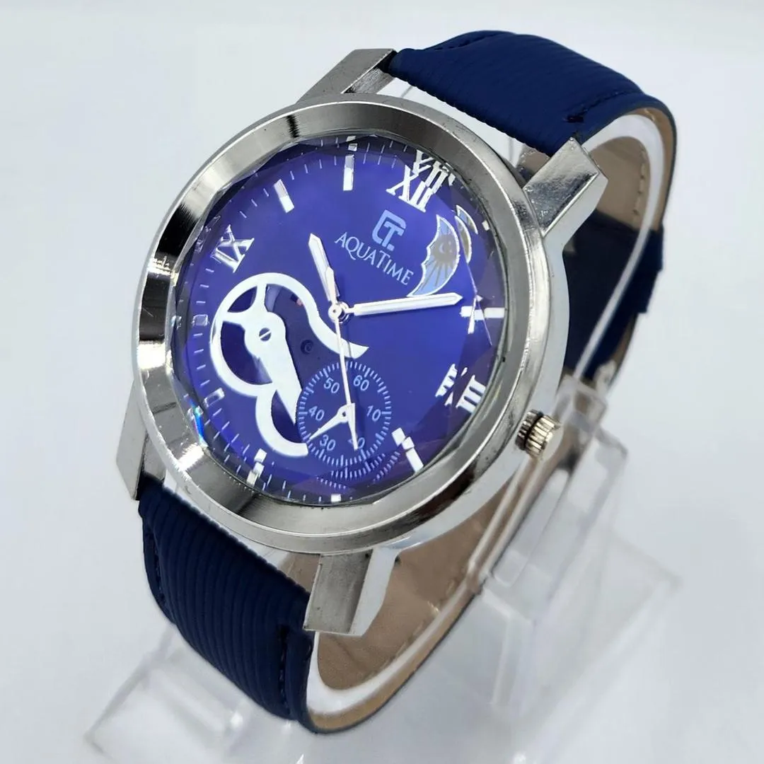 AQUATIME Men's Blue Quartz Watch 