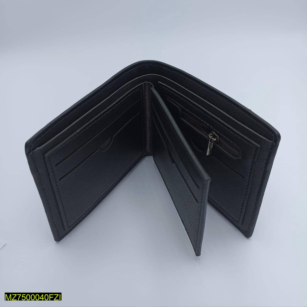 Men's Leather Plain Bifold Wallet