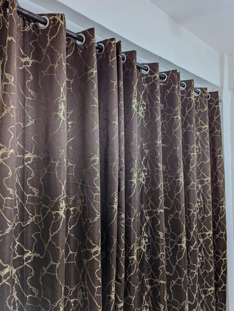 1 Pc Cotton Textured Curtain 