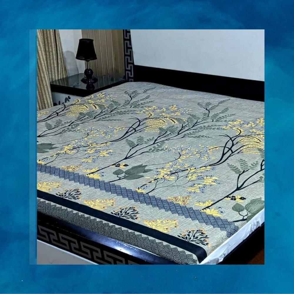 Cotton Printed Double Bed Mattress Cover