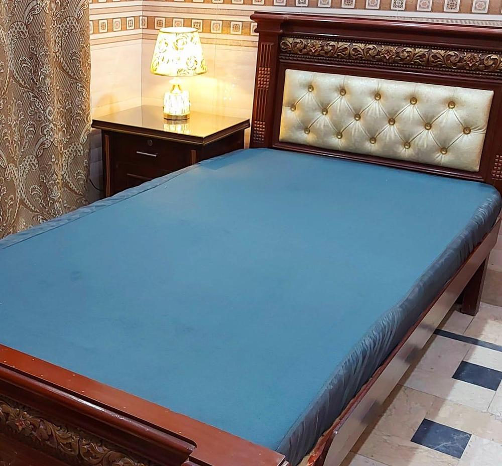Cotton Plain Single Bed Mattress Cover