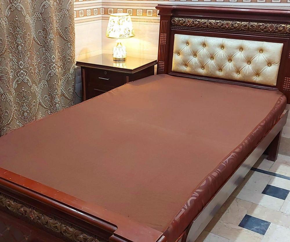 Cotton Plain Single Bed Mattress Cover