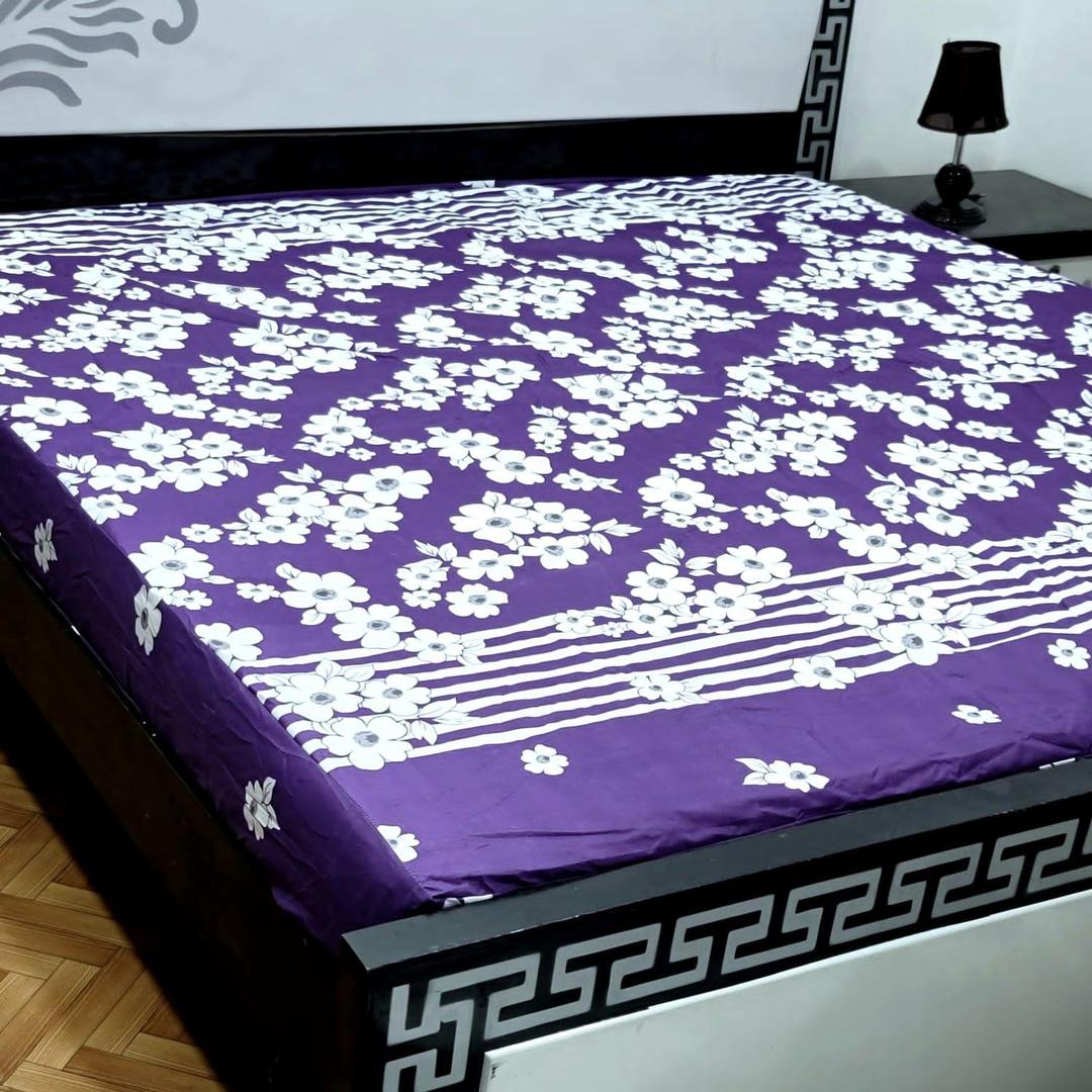 Cotton Printed Double Bed Mattress Cover