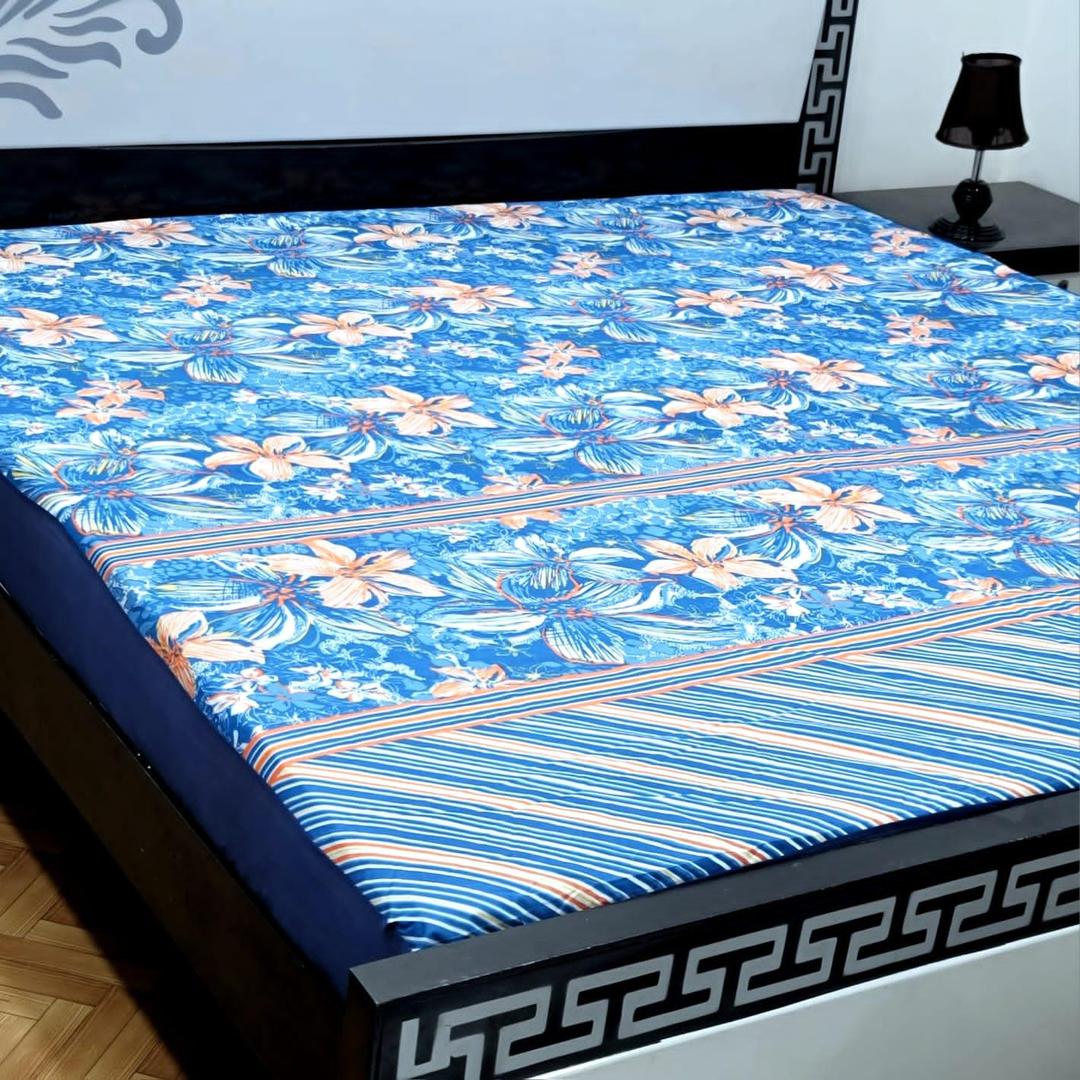 Cotton Printed Double Bed Mattress Cover