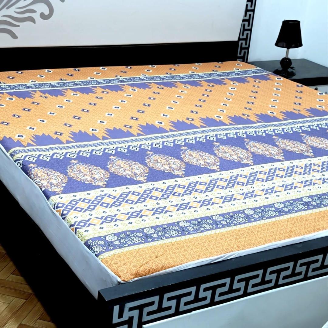 Cotton Printed Double Bed Mattress Cover