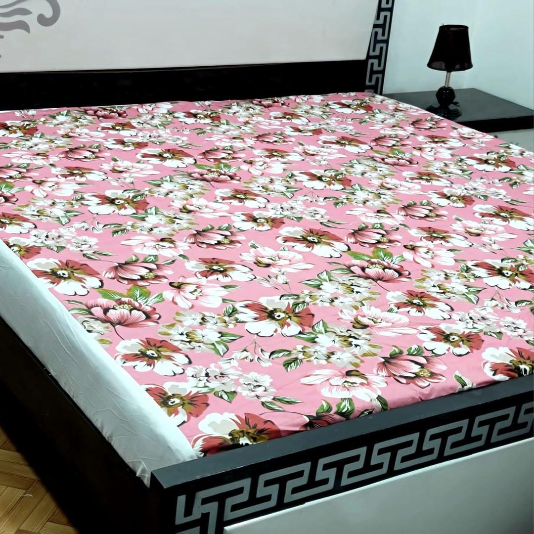 Cotton Printed Double Bed Mattress Cover
