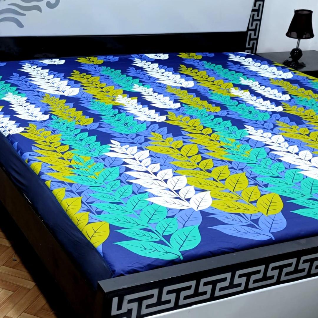 Cotton Printed Double Bed Mattress Cover