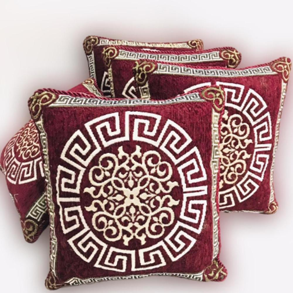 5 Pcs Velvet Jacquard Cushion Covers