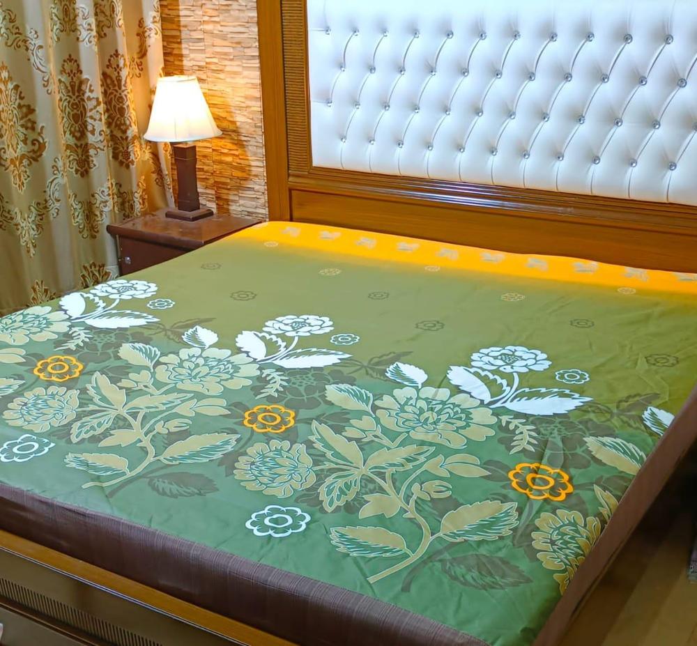 1 Pcs Cotton Plain Double Bed Mattress Cover