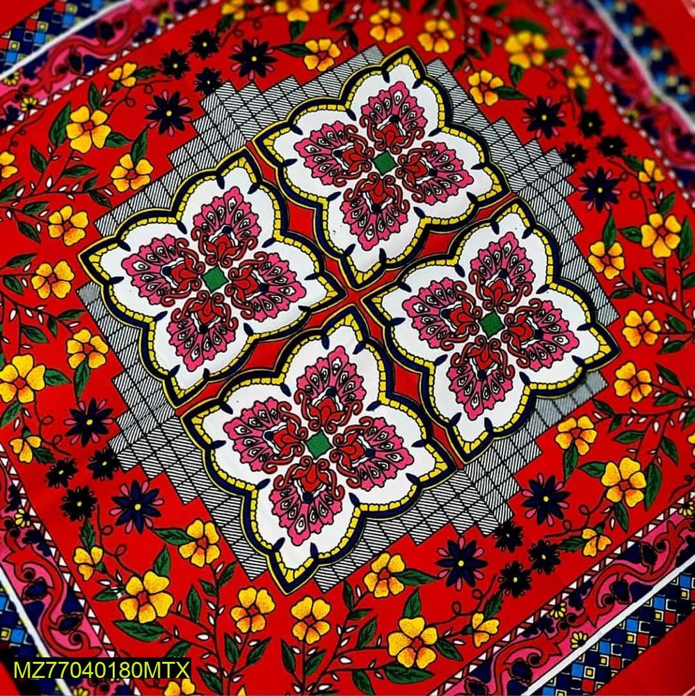12 Pcs Cotton Printed Dastarkhwan