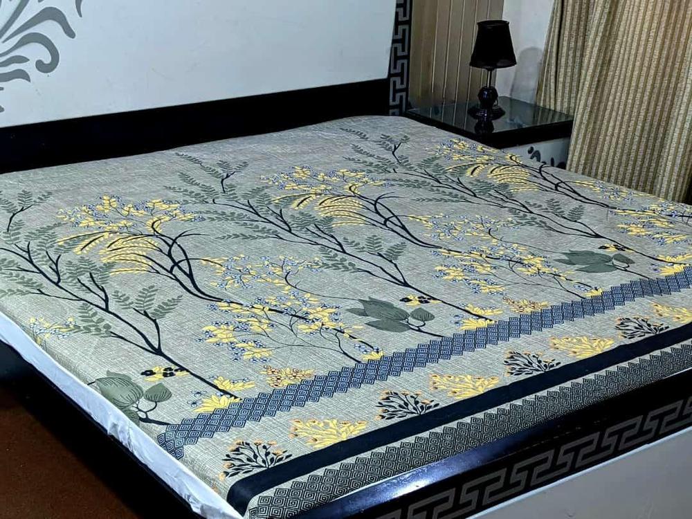 Cotton Printed Double Bed Mattress Cover