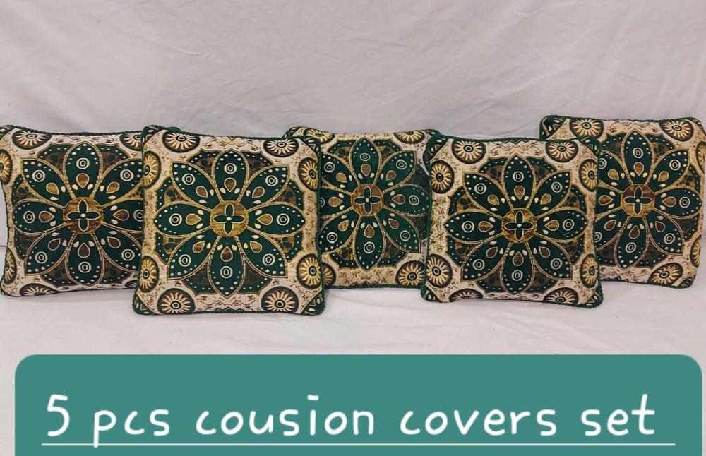 5 Pcs Velvet Jacquard Cushion Covers