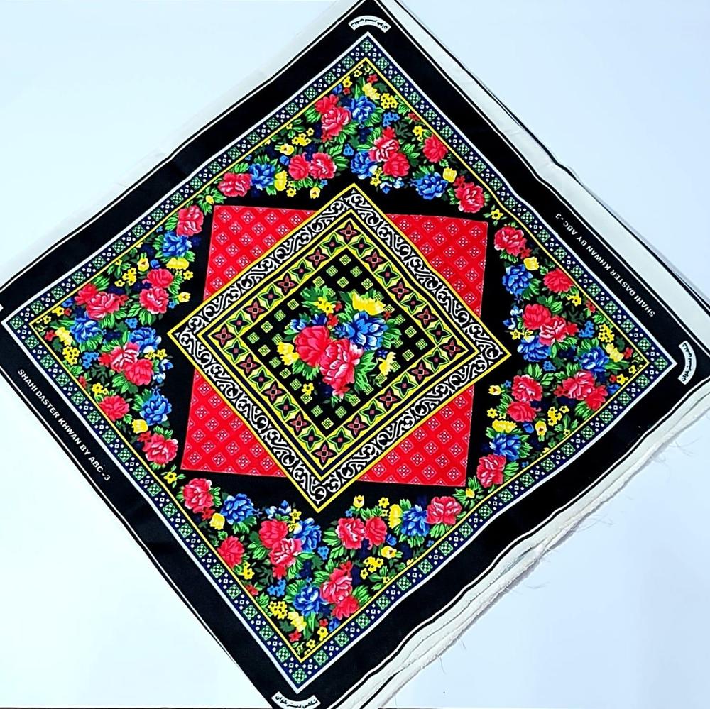 12 Pcs Cotton Printed Dastarkhwan