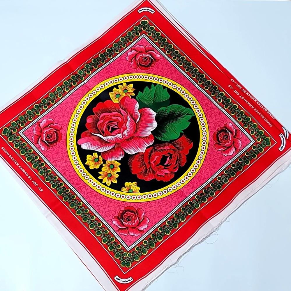 12 Pcs Cotton Printed Dastarkhwan