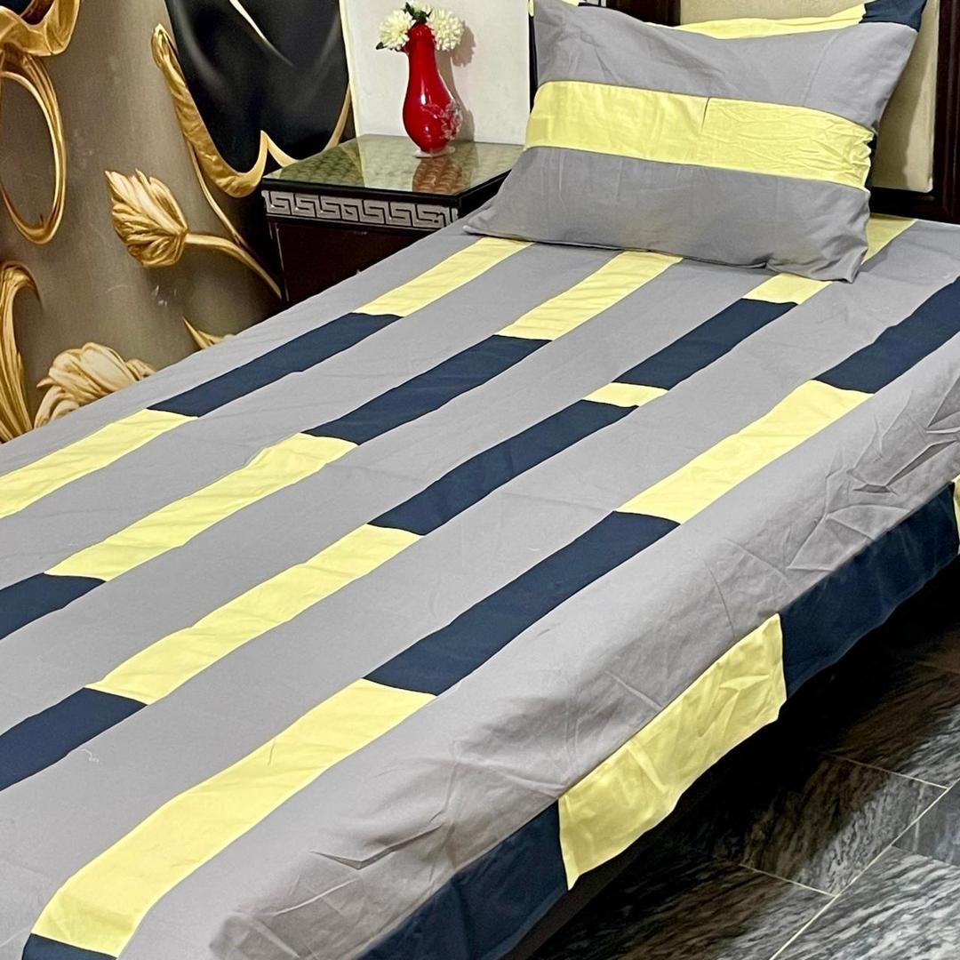 Vibrant Multicolor Cotton Patchwork 2 Pcs Single Bedset