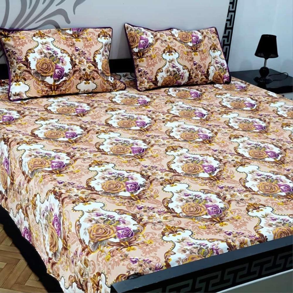Crystal Cotton Printed Double Bedsheet