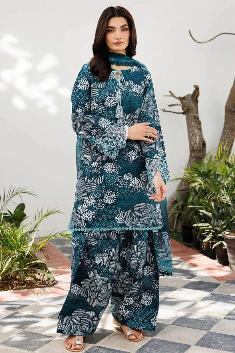 3 Pcs Women's Unstitched Printed Suit
