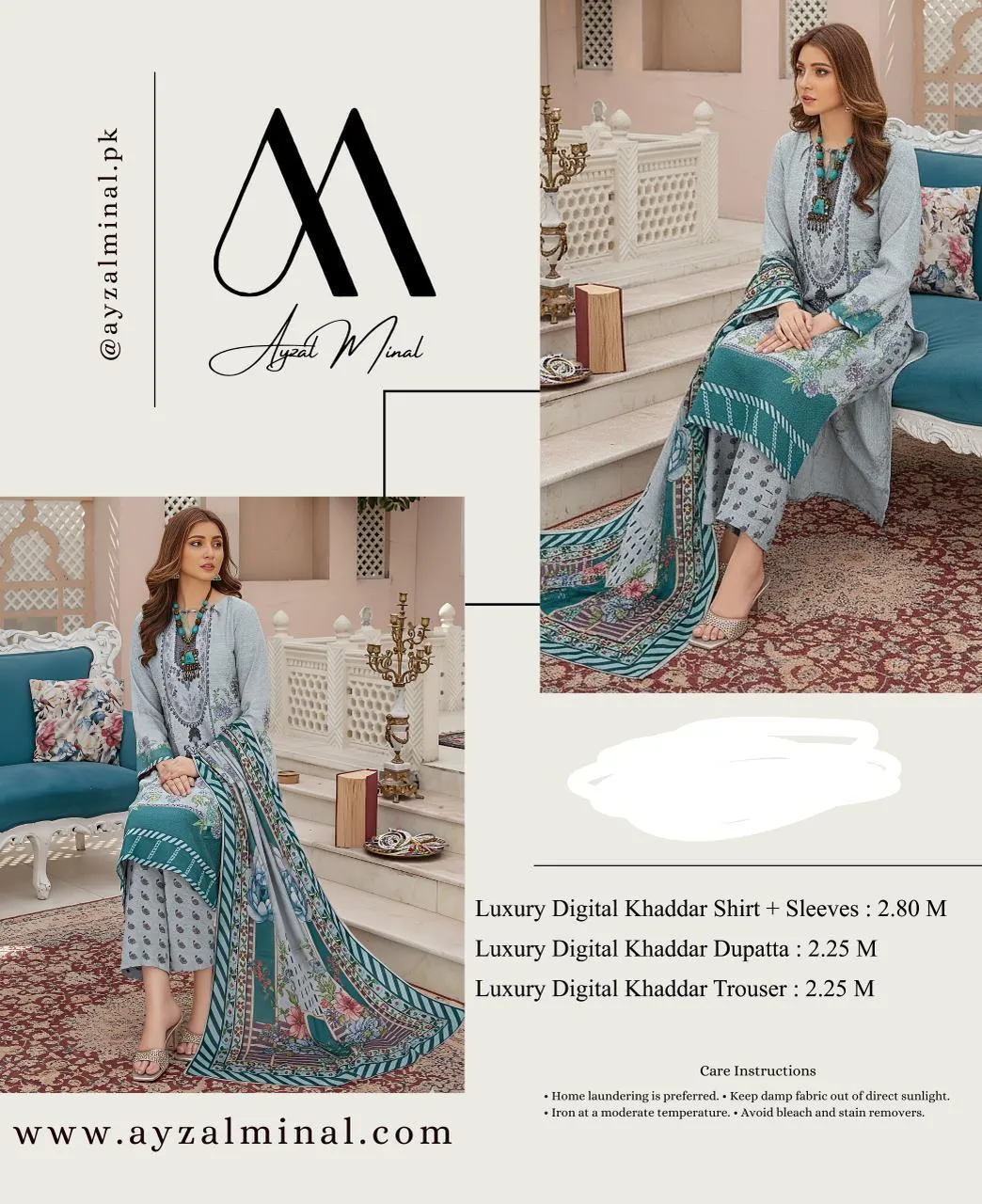 3 Pcs Women's Unstitched Printed Suit