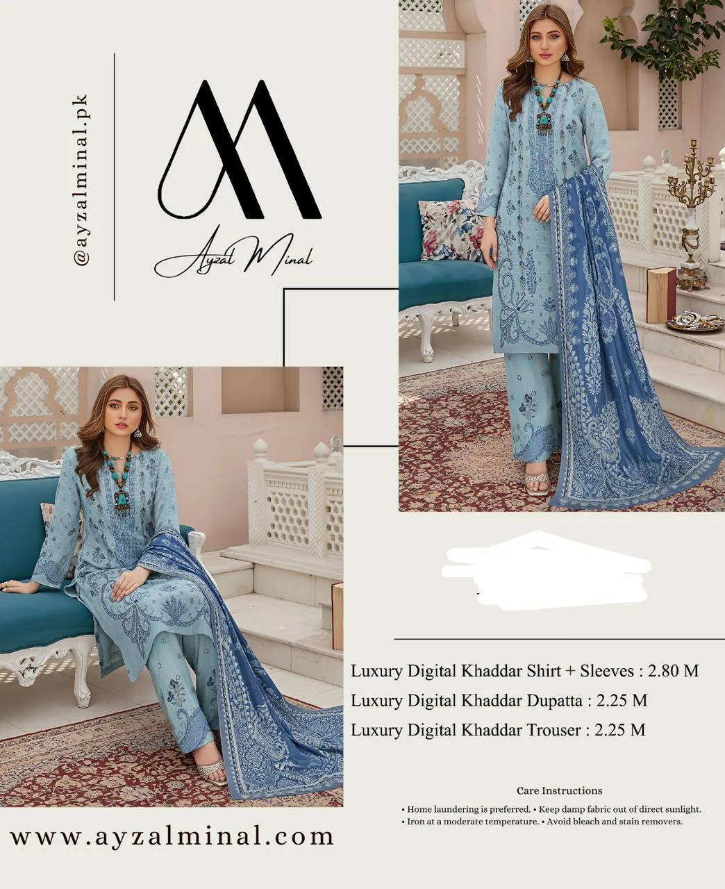 3 Pcs Women's Unstitched Printed Suit