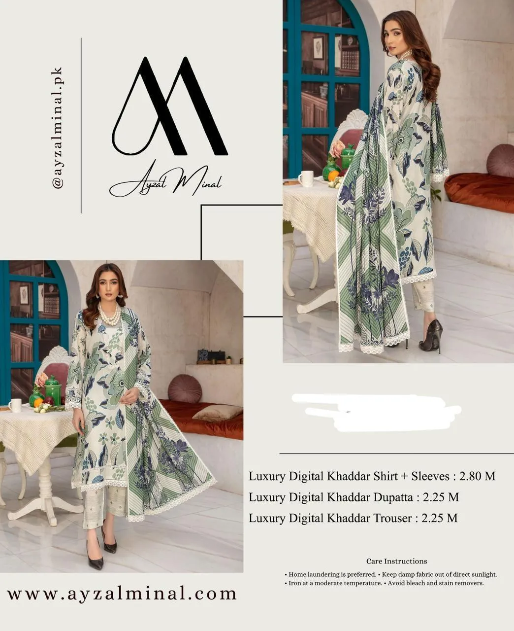 3 Pcs Women's Unstitched Printed Suit