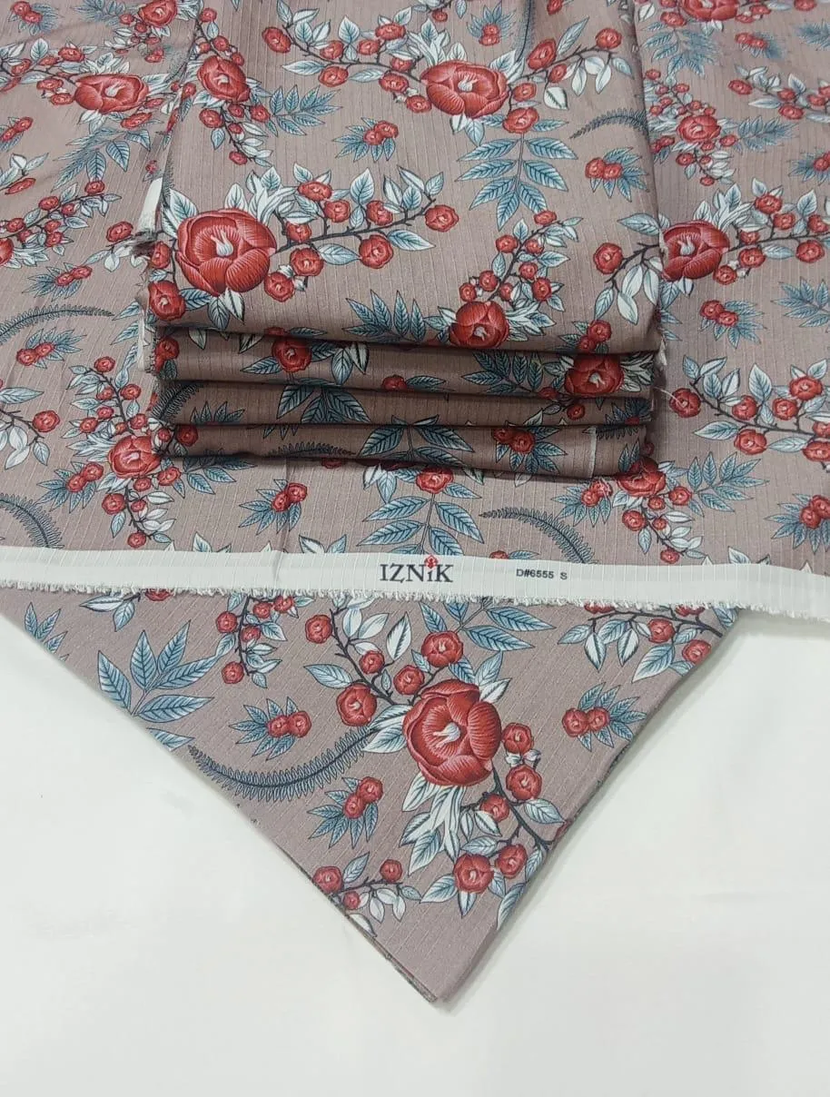 2 Pcs Women's Unstitched Printed Suit