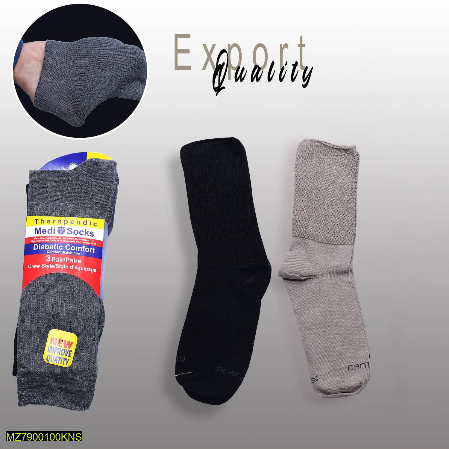 Medicated Cotton Crew Socks Pack of 6