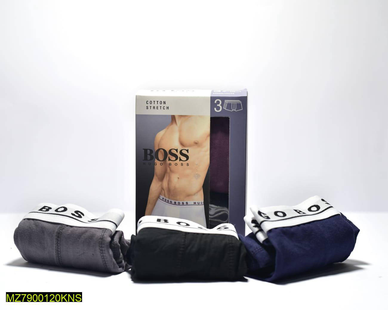 Men's Cotton Boxers, Pack Of 3