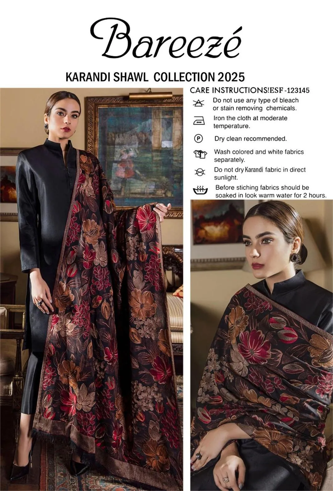 Women's Karandi Embroidered Shawl